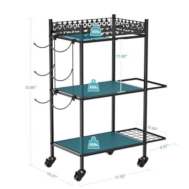Yoga Mat Storage Rack,Home Gym Storage Rack,Workout Equipment Storage Organizer,Weight Storage Holder Rack with Wheels for Yoga Mats,Foam Roller,Dumbbells,Kettlebells,and Resistance Bands