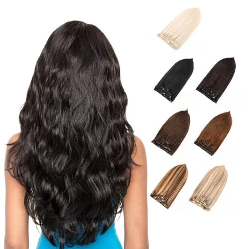 GEELOOK Clip in Hair Extensions Real Human Hair 20 Inch