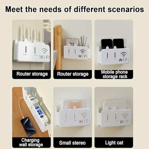 Boîtier de rangement WiFi pour cacher les câbles et ranger le modem - 6