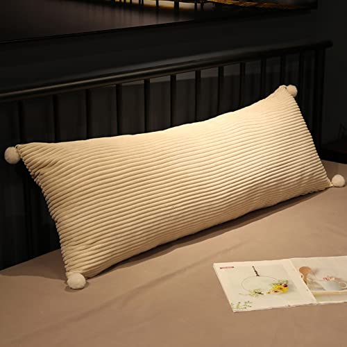 BOMATY Almohadas de cuña de lectura grandes, cojín de respaldo largo, lavable, extraíble, cojín de cabecero, almohada de descanso para sofá, duradero, soporte lumbar