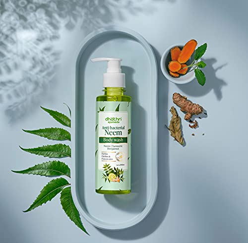 Image of Dhathri Ayurveda Anti-Bacterial Neem Body Wash - Pack of 2 (2 x 200 ml)