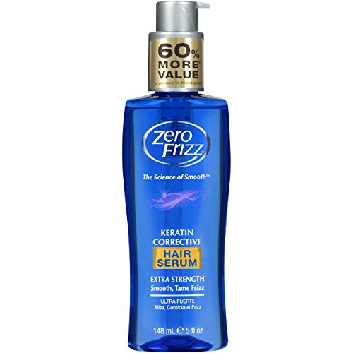 Zero Frizz Hair Serum Keratin Corrective 5 Ounce (145ml) (6 Pack)