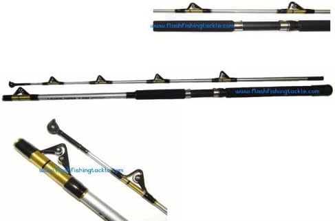FFT 2 SECTION 6' OR 7' ALL ROLLER EYE 20/50lb BOAT FISHING ROD