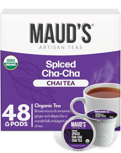 Image of Maud's Organic Chai Tea Pods, 49ct, 100% Gourmet Blended Tea