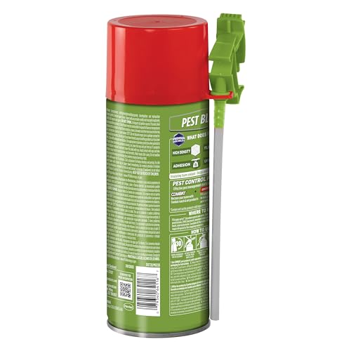 Image of Loctite Pest block PU foam|Premium durability, High density insulating foam, UV resistant, Seals air,pests & moisture in gaps up to 1 inch|Ideal for kitchen cuboards, Plumbing & wiring, 340g*pack of 1