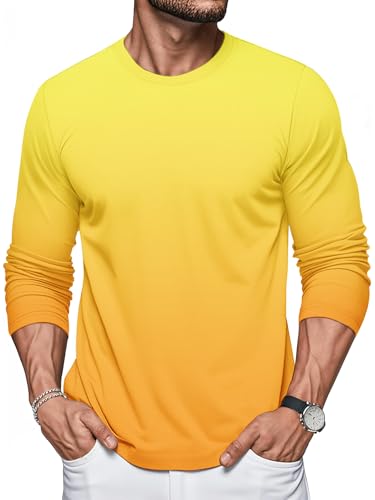 10 Pack Men's Shirts Long Sleeve Tee Crew Neck Style Casual Loose Fit Tops - Image 3