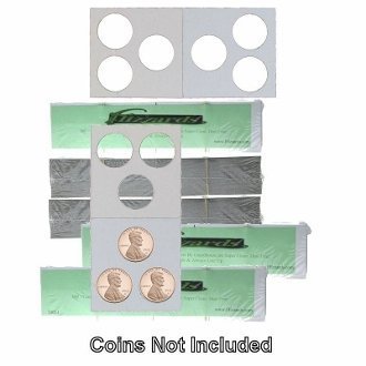 Guardhouse 3 Hole Penny Paper Mylar Coin Flips 2x2 500 Pack miniatura 1