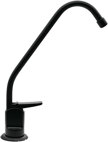 Miniatura 4 de Westbrass A2031-NL-62 Grifo dispensador de agua fría pura estilo Touch-Flo de 8 pulgadas, 1 paquete, negro mate