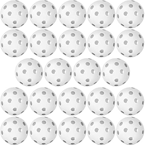 24 Stück Baseball-Übungsbälle aus Kunststoff Cover