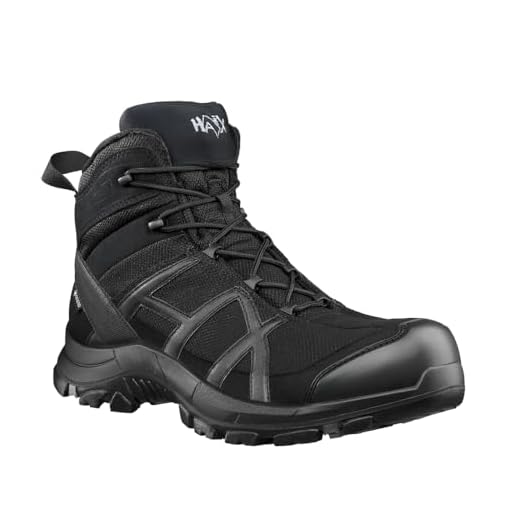 Haix Black Eagle Safety 40 mid/Black-Black S3-Sicherheitsschuhe für Handwerk und Industrie. 36