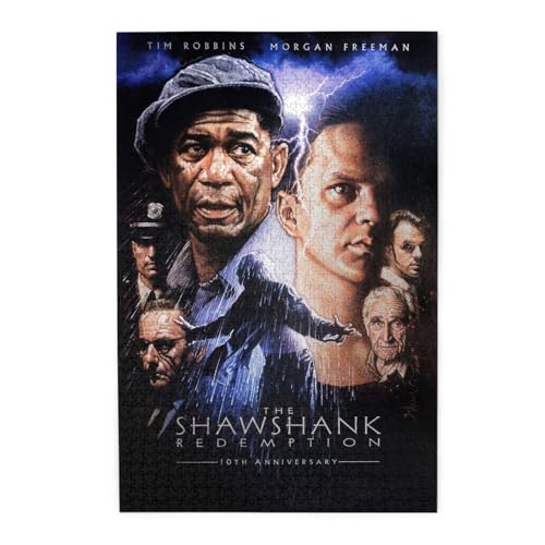ショーシャンクの空に 映画 ポスター(4) 木製ジグソーパズル&知育玩具 - 1000ピース 趣味?? 大人子供兼用 完成サイズ75×50cm クリスマス/誕生日プレゼントに最適