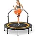 MERACH Mini Trampolin - 102cm/122cm Fitness Trampolin Faltbar, Maximale Belastung 150 KG, Trampoline für Bewegungstraining Leise