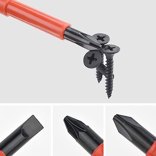 Gunpla 11 Pieces VDE Insulated Screwdriver Set, 1000V with Black Tip Magnetic, TPR Handle Electrician Soft-Grip Slotted Phillips and Pozi Tools with Safety Tester for Electrician Repair 5 Gunpla 11 Pieces VDE Insulated Screwdriver Set, 1000V with Black Tip Magnetic, TPR Handle Electrician Soft-Grip Slotted Phillips and Pozi Tools with Safety Tester for Electrician Repair - Image 5