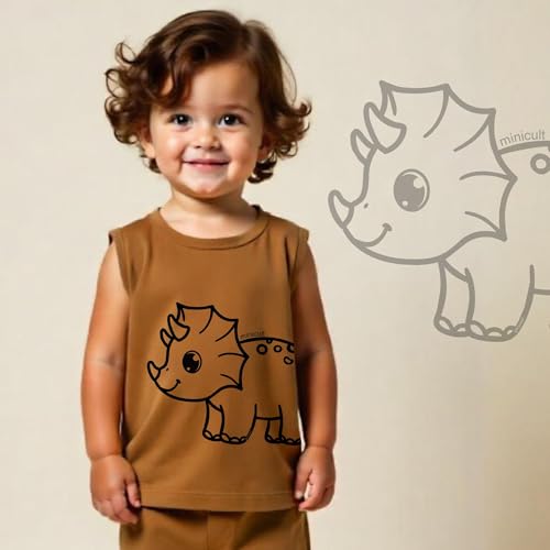 Image of minicult Basics Cotton Baby Vests in Solid Colors (Multicolour)(Pack of 5)(0-3 MTS)