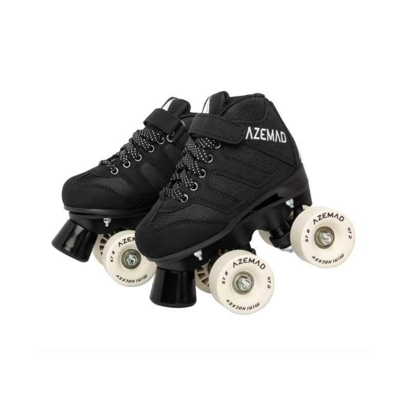 L'Estel Skates - Azemad Eclipse Skate - Hockey Skates - Rink Hockey (Black, 29)