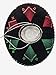 Mexican Mariachi Sombrero Hat, Traditional Charro Style, Black with Red White Green Embroidery