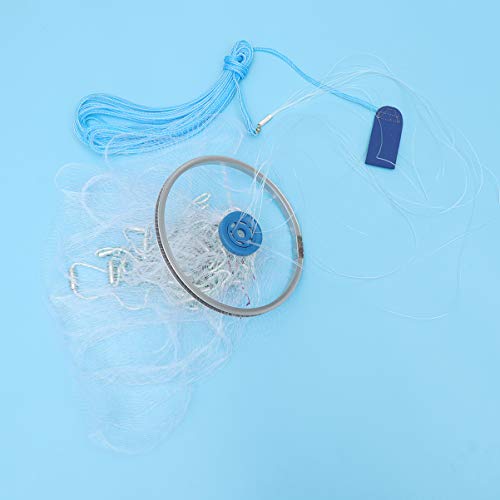 BESPORTBLE Rede de pesca fundida com redes de alumínio para água salgada para isca, armadilha, peixe