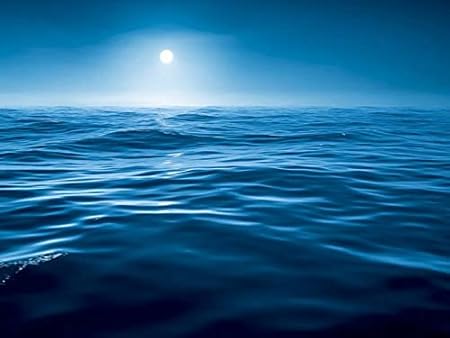 Amazon Co Jp A3 ポスター 夜 水 海 青 ムーン 壁紙ウォールステッカーポスター A3 4x297mm Diy 工具 ガーデン