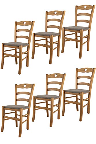 Il set di sedie modello Cuore by Tommychairs si adatta perfettamente alla tua cucina o sala da pranzo, grazie al suo design moderno e elegante che garantirà uno stile unico ai tuoi locali. Perfette anche per bar e ristoranti