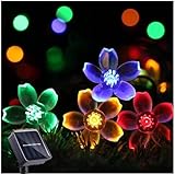 Solar-Lichterkette für den Garten, 7 m, 8 Modi, 50 LEDs, solarbetrieben, wasserdicht,...