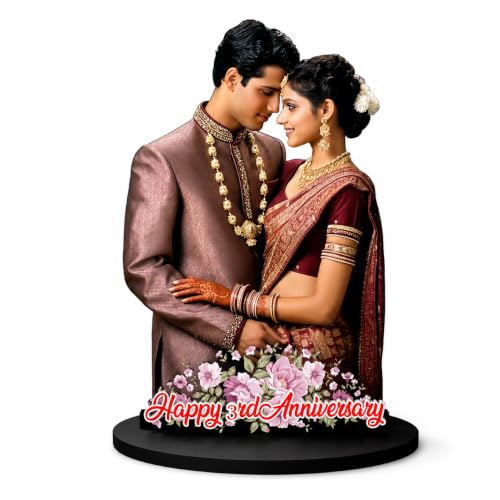Prints Club Customized Photo Cutout Standee | Personalized MDF Photo Stand | Custom Photo Frame Table Top | Gift for Couple, Family, Friends, Kids, Bi