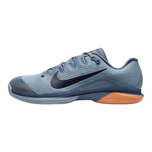 Nike Vapor 12 Men's Hard Court Tennis Shoes (FV5552-400, Ashen Slate/Light Armory Blue/Marrakesh/Obsidian)