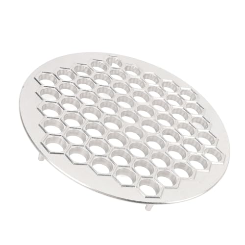 61-hole Russian Dumpling Maker Aluminum Alloy Pelmeni Mold with Smooth exterior, Fine Hole Design, Easy to Clean, for Home Restaurant Kitchen Supplies