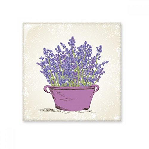 Pot fleur violet lavande en céramique, cadeau craft unique - 2
