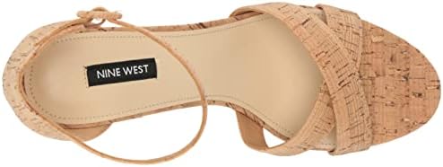 Nine West Women's Willie Heeled Sandal, Real Cork 111, 7.5 | Image 4
