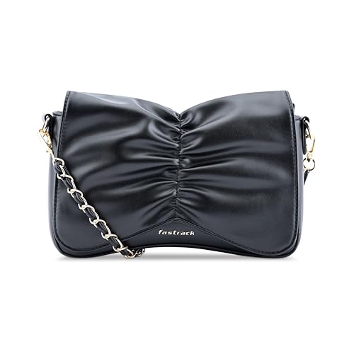 Image of Fastrack Bow-tiful Sling | Faux-Leather Women Handbags| Ladies Purse Handbag | Sling Bag for Casual Carry
