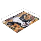 Matériau acrylique de qualité supérieure : fabriqué à partir d'acrylique de haute qualité, ce plateau de service pour table basse de salon et cuisine est durable, léger et conçu pour durer. Les bords lisses garantissent la sécurité lors de l'utilisation, tandis que le design anti-déversement aide à prévenir les dégâts, ajoutant une touche de sophistication à n'importe quelle pièce de votre maison
