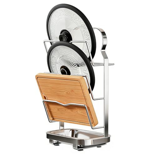 Organisateur de couvercle de casserole pour stopper le désordre des placards et plans de travail - 2