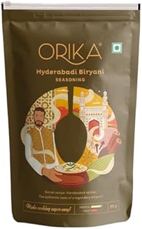Orika Hyderabadi Biryani Seasoning (85G, Pack of 1) - for Veg, Chicken & Mutton biryani, Ready to Cook Masala