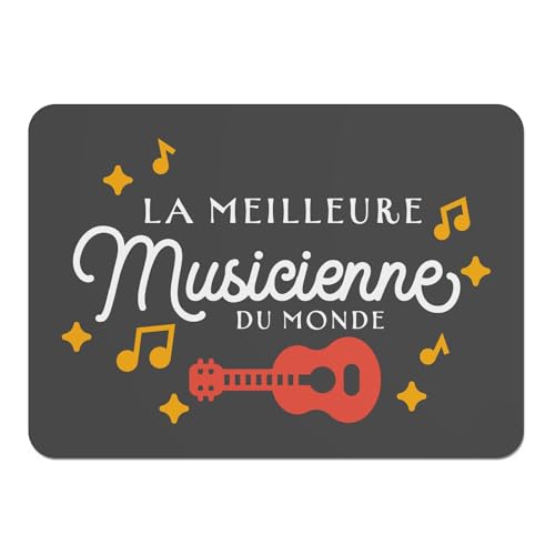 Set de table en liège noir napperon de qualité supérieure guitare
