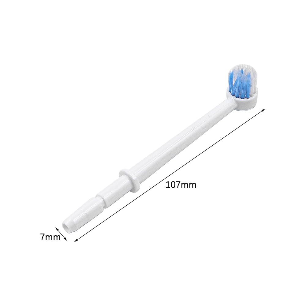 6 punte di ricambio per idropulsore, testine di ricarica per flosser, irrigatore orale sostitutivo (blu, viola, nero, bianco)