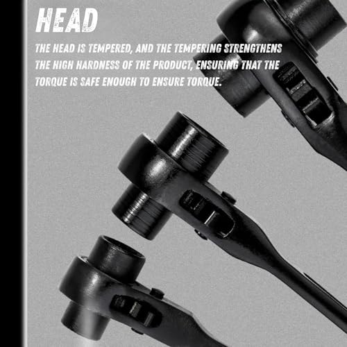 Llave de trinquete 19-24 mm para evitar cambios de herramienta en andamios 4
