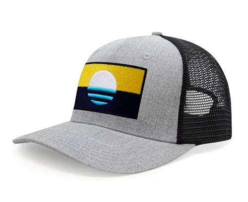 Image of International Tie City Hat for Men and Women, Adjustable Snapback Trucker Baseball Cap with Embroidered Patch