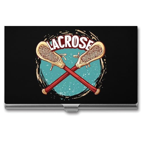 Lacrosse Business Card Case Pocket Card Holder Slim Card Wallet for Men Women