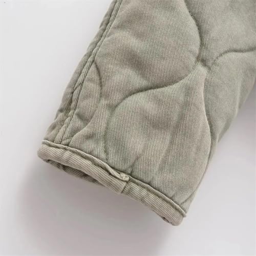 Fnfmrfmr Women’s Large Cropped Warm Padded Coat in Chic Solid Color - Image 5