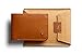 Bellroy Hide & Seek Wallet, Slim Leather Bifold Wallet, RFID Protection Available, Hidden Pocket (Max. 12 cards, cash, coin pouch) - Caramel