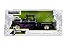 1955 Chevrolet Stepside Pickup Truck with Blower Glossy Black with Flames Just Trucks Series 1/24 Diecast Model Car by Jada 30714