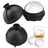 SNAGAROG 2-pack ijsbal mal grote ronde ijsblokjesbak herbruikbare siliconen ijsbal mallen ronde bol ijsvorm 2,5 inch…
