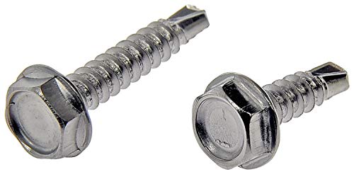 Tornillos autorroscantes Dorman No. 6 x 1/2 y 3/4 pulg. 12 pzas