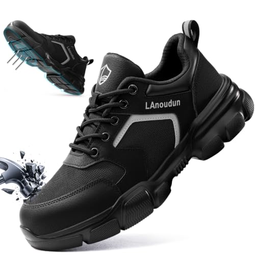 Image of Steel Toe Shoes for Men Puncture Resistant Mens Safety Work Shoes