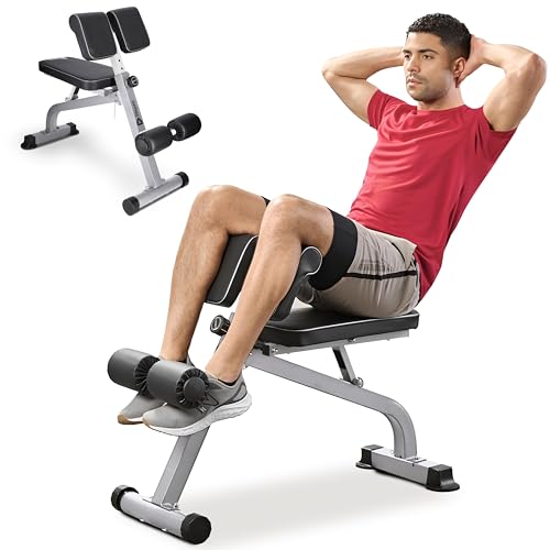 Lifepro Roman Chair Hyperextension Bench - Adjustable Back Extension Machine for Glutes, Hamstrings,...