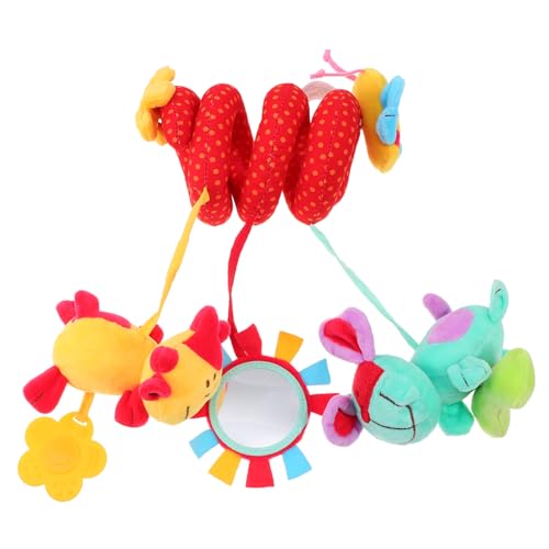 QUMIIRITY 動物 ベッド 巻き ラオ おもちゃ 幼児用 B おもちゃ 赤ちゃん スパイラル アクティビティ おもちゃ 赤ちゃん 乳母車 おもちゃ 赤ちゃん おもちゃ おもちゃ 新生