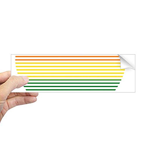 Adhesivo rectangular LGBT para coche ideal para lucir el orgullo en la defensa de tu ventana