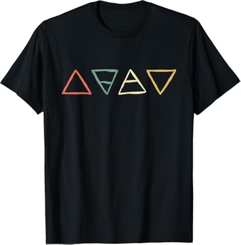 Fire Air Water Earth 四大元素 シンボルTシャツ [並行輸入品]