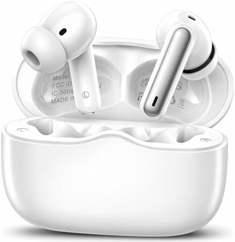Fone De Ouvido Bluetooth 5.4, Com Borrachinhas, Compatível Com To...