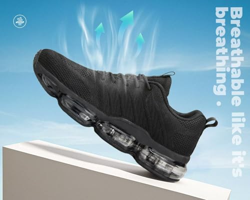 Womens Air Cushion Running Shoes Walking Jogging Fitness Gym Fashion Sneakers Lace Up Casual Comfortable Work Tennis Sport Athletic Trainers3